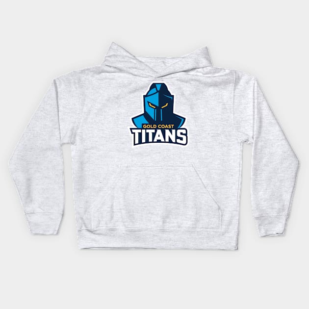 Gold Coast Titans Kids Hoodie by zachbrayan